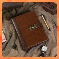 ราคา สมุดโน๊ต ก5 ปกหนังคุณภาพสูง-ไดอารี่สไตล์วินเทจคลาสสิกพร้อมตัวล็อคดิจิตอลสะดวก(แถมกระดาษ) (21787564108)