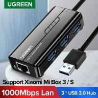 ราคา Ugreen Gigabit Ethernet 3 Port USB 3.0 Hub RJ45 Network Adapter (3459515421)
