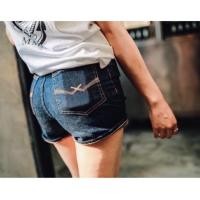 ราคา ของใหม่!!! กางเกงยีนส์ขาสั้น WAFT X WEFT HIGH SKINNY SHORT (16463591900)