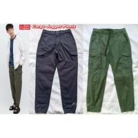 ราคา Uniqlo cargo jogger pants คาร์โก้ชายขาจั๊ม 6 กระเป๋า-สีเขียวโอลีฟ/ดำ ไซส์ S 27-31"(สภาพใหม่กริ๊บ ชนช็อป) (23113080095)