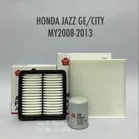ราคา ไส้กรองอากาศ + กรองแอร์ + กรองน้ำมันเครื่อง HONDA JAZZ GE/CITY ปี 2008-2013 by Sakura OEM (710234757)