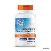 ราคา Doctors Best Glucosamine Chondroitin MSM + Hyaluronic Acid Veggie Capsules 150 Count (41163778824)