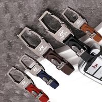 ราคา Hyundai สังกะสีอัลลอยด์หนังพวงกุญแจ Creative Anti Loss พวงกุญแจรถเหมาะสําหรับ Hyundai Creta Stargazer Ioniq 5 Santa Fe Grand i10 Kona Tucson Palisade Accent H1 (29217348251)