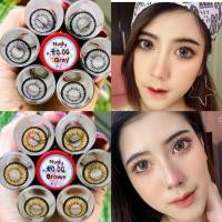 ราคา คอนแทคเลนส์ รุ่น Nudy/Nola สีเทา/ตาล Gray/Brown (29177416512)
