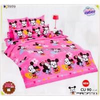 ราคา TOTO ผ้าปูที่นอนการ์ตูน#CU90 ชุดเครื่องนอน(ชุดผ้าปู+ผ้านวม ) โตโต้ลายลิขสิทธิ์ ลายการ์ตูน ผ้าปูที่นอนโตโต้ (747010356)