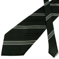 ราคา เนคไท Ermenegildo Zegna Silk Black Silver Stripe เนคไทแบรนด์เนม ของแท้ (42161698309)