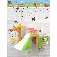 ราคา ชุดเครื่องเล่นชิงช้า Calico critters sylvanianfamilies มือสองของแท้ คะ ไม่มีกล่องเดิมเล่นชิงช้าและสไลเดอร์คะ (24533910092)