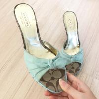 ราคา รองเท้าแบรนด์เนมมือสอง coach s.38.5-39 แท้% (1249498408)