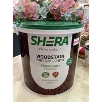 ราคา สีย้อมไม้เฌอร่าไฟเบอร์ซีเมนต์ สำหรับทาไม้ฝา FB-1405 G สีน้ำตาลประดู่ เงา แกลลอน รหัส 1714275303 (10089526284)