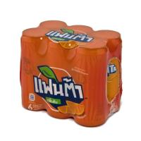ราคา SoftDrink 6กระป๋องน้ำอัดลมและน้ำหวานFanta 325มล.แพ็ค น้ำอัดลมแฟนต้าแฟนต้ากลิ่นส้ม DrinkSoftOrange325ml (22521824830)