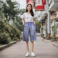 ราคา กางเกงผ้าขาวม้าขาสั้นสี่ส่วน (28206821265)