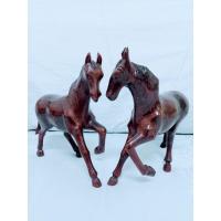 ราคา ม้าไม้แกะสลัก 1คู่ ขนาด 6.5 นิ้ว (8859514180)