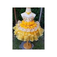 ราคา ชุดมือ2 ชุดดรัมเมเยอร์ ชุดเชียร์หลีดเดอร์ สีเหลือง เด็ก7-8ขวบ (25009122638)