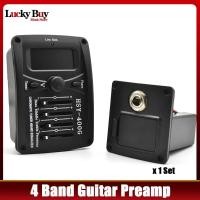 ราคา HSY-400G Guitar Pickup Acoustic Guitar Pickup 4 Bands EQ Equalizer Preamp Piezo Pickup with LCD Tuner Guitar Accessorie (26513770583)