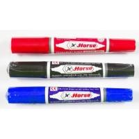 ราคา ปากกาเคมี 2 หัว ตราม้า#ปากกาเคมี ตราม้า# 2 หัว ตราม้า# 12ด้าม/1กล่อง มีให้เลือก 3สี (6631334306)