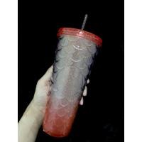 ราคา แก้ว starbucks ขนาด24ออนซ์ สวยๆ สีคริสตัล สีสวย เกล็ดนางเงือก สีไล่เฉด (42111364555)