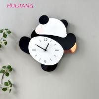 ราคา นาฬิกาแขวนแพนด้าแบบเงียบ ของขวัญเทศกาลสำหรับคนรักแพนด้า ทำจากไม้ (56750413710)