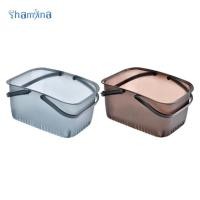 ราคา [แชมจีน่า] แคดดี้อาบน้ําที่ทันสมัยพร้อมที่จับ, กระเป๋าใส่อุปกรณ์อาบน้ําอเนกประสงค์, อุปกรณ์จัดระเบียบอุปกรณ์อาบน้ําสําหรับห้องครัว, ตู้กับข้าว, (53900286687)