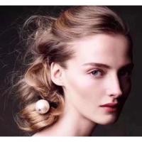 ราคา WuuM XX เชือกผมคลาสสิกขนาดใหญ่ สวารอฟสกี้นำเข้า สีขาวมุกและดำ (41126075641)