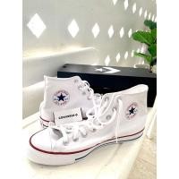 ราคา รองเท้าผ้าใบ Converse รุ่น Chuck Taylor all Star Hi white Unisex สีขาว ใหม่แกะกล่อง(ซื้อผิดไซด์) (22449297255)