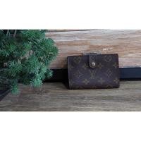 ราคา Louis Vuitton กระเป๋าสตางค์ใบเล็กมือสองของแท้100% (21191609719)