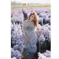 ราคา New | ของใหม่ ป้ายห้อย Basic by sita | Sexy Feather Party Dress - Grey (2919060789)
