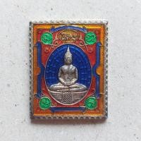 ราคา เหรียญแสตมป์หลวงพ่อโสธร รุ่นบูรณะอุโบสถ ปี 2539 เนื้อกะไหล่เงินลงยา วัดโสธรฯ จ.ฉะเชิงเทรา (25925130662)