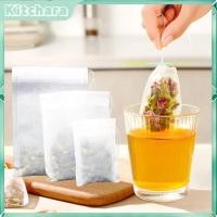 ราคา Kitchara 100 ชิ้นทิ้ง Drawstring ถุงชากาแฟถุงชากรองถุงซุป String ซีลความร้อนกรองสมุนไพร (43817821210)