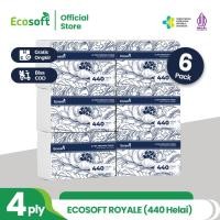 ราคา [FAVORITE 6 ชิ้น] กระดาษเช็ดหน้า Ecosoft Royale Ultra Soft 4 ชั้น / กระดาษเช็ดหน้านุ่มพิเศษ 4 แผ่น (43721991821)