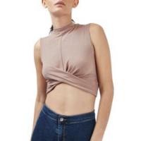 ราคา Topshop twist front crop top (3418477512)