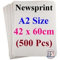 ราคา A2 newsprint / กระดาษห่อของสีขาว A2 Size (23068962987)