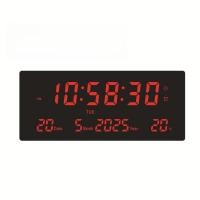 ราคา นาฬิกาแขวน LED นาฬิกาดิจิตอล LED นาฬิกาตัวเลขนาฬิกาดิจิตอล LED Jam Meja Digital LED Wall Clock Calender Jam Dinding (40224464460)