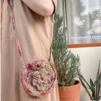 ราคา กระเป๋าถักเชือกปอ สีคัลเลอร์ฟลู (24200799418)