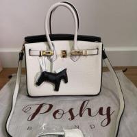 ราคา Birkin bk 25 สีขาวดำ ทูโทน ลิมิเตท limited ร้าน Poshy brand (1203006457)