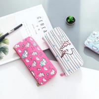 ราคา กระเป๋าใส่ดินสอ กระเป๋าดินสอผ้า ลายยูนิคอร์น Unicorn Pencil Case Unicorn Stationery Storage Bag (7449125718)
