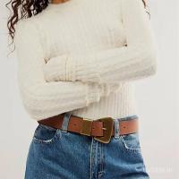 ราคา เข็มขัดหนังวัวย้อนยุค ลายปีก เงินโบราณแท้ เหมาะสำหรับฤดูใบไม้ร่วงและหนาว สีแทน (58050763413)