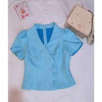 ราคา เสื้อไหมลาว สีฟ้า❤️❤️❤️ (19539315161)