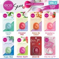 ราคา USA EOS Super Soft Shea Lip Balm ลิปบาล์ม ลิป รูปไข่ กลิ่นหอมหวานผลไม้ จากธรรมชาติ ปากชุ่มชื้น ริมฝีปากให้เนีย (28700937243)