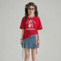 ราคา เสื้อยืด Oversize ลาย 100%cotton"สไตล์คริสต์มาสใส่ได้ทั้งผู้ชายและผู้หญิง เสื้อคอกลม เสื้อยืดแฟชั่นผู้หญิง (44469623071)