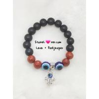 ราคา สร้อยข้อมือหินลาวา/คาร์เนเลี่ยน/เรดเเจสเปอร์ (8009988448)