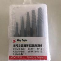 ราคา ดอกถอนเกลียวซ้าย 5 ตัวชุด king eagle KE-3180C (2429889765)