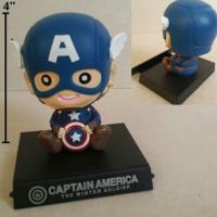 ราคา ตุ๊กตาหัวโยก ด้านในเป็นสปริง ไว้ติดหน้ารถ ตกแต่ง ไว้วางมือถือ ได้คะ ลาย อเวนเจอร์ Avengers Captain America กัปตันอเมริกา (1184105939)