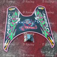 ราคา ตกแต่ง มอเตอร์ไซค์ Scoopy I แผ่นยางรองเท้า สีชมพู ลายdevil HONDA SCOOPY I (12178571430)