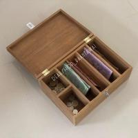 ราคา กล่องเก็บเงิน หีบเก็บเงิน กล่องไม้สักเก็บเงิน งานไม้สักเก่า ล็อคกุญแจได้ (23146112690)