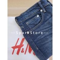 ราคา [ใหม่][ใหม่] กางเกงยีนส์ H&M Dark Blue Denim Regular Fit (28743032095)