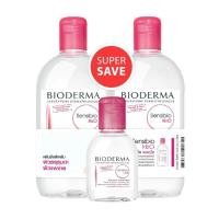 ราคา Bioderma Sensibio H2O Cleansing ไบโอเดอร์มา คลีนซิ่ง สูตรอ่อนโยน ขนาด 500 ML 2 ขวด ฟรีขนาด 100 ML 1 ขวด 17315 (2685763895)