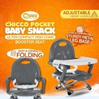ราคา Chicco Pocket Snack High Chair Booster Seat Wide Ultra Compact สําหรับทานอาหาร Out & About (41164751510)