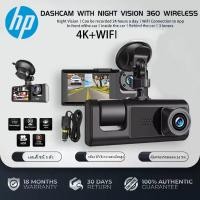 ราคา ⭐ภาพที่ชัดเจน⭐ HP กล้องติดรถยนต์ กล้องหน้ารถ4K Dash Cam Full HD 1080P 2 กล้อง หน้า/ใน เชื่อมต่อ WiFi กล้องรถยนต์ (รับประกัน 2 ปี) (29684225878)