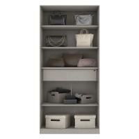 ราคา Koncept Furniture ตู้เสื้อผ้า ชั้นเก็บของ OP-C ขนาด 100 ซม. สีขาวลายผ้า รุ่น BLOX 19210450