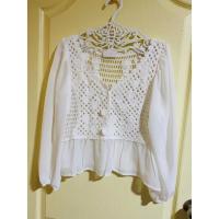 ราคา เสื้อสีขาว เสื้อถักโครเชต์ (16940086057)